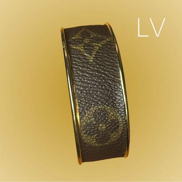 Upcycled Designer Cuff Bracelet - Picture 5 of 8